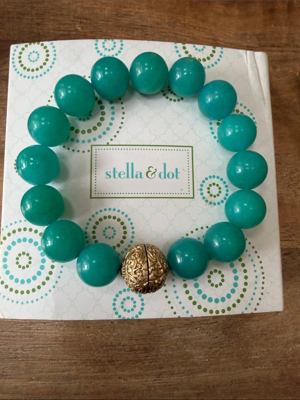 Stella & Dot Layla Stretch Beaded Bracelet. New with Box